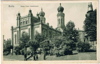 Synagoga w Bielsku, początek XX w., arch. Gminy Wyznaniowej Żydowskiej w Bielsku-Białej