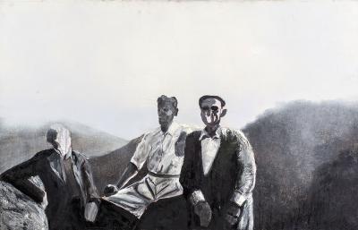 Wujek, 2014, akryl na płótnie, 90 x 140 cm