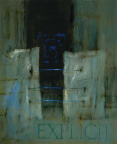 Jagoda Adamus, Explicit z cyklu Labirynty, 2008, olej na płótnie, 85 x 70 cm