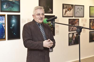 Jerzy Zegarliński, kurator wystawy Fotografia Dzikiej Przyrody 2012, fot. K. Morcinek