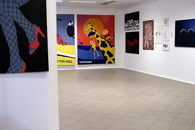 Bielska Jesień 2007, fragment wystawy, Hanna Siemionow, Stefan Hanćkowiak, Renata Bryjanowska, Bogusław Bachorczyk, Paweł Duczmal