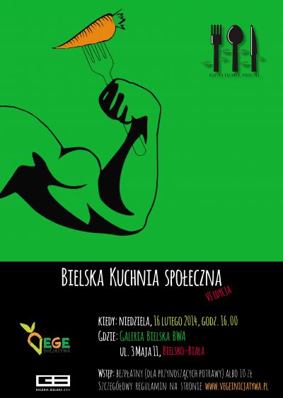 Plakat VI edycji Bielskiej Kuchni Społecznej