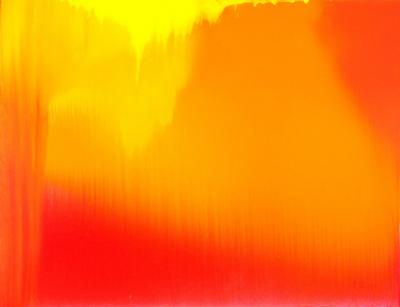 Madara Gulbis, Jesienny oranż, 2011, olej, płótno, 100 x 130 cm