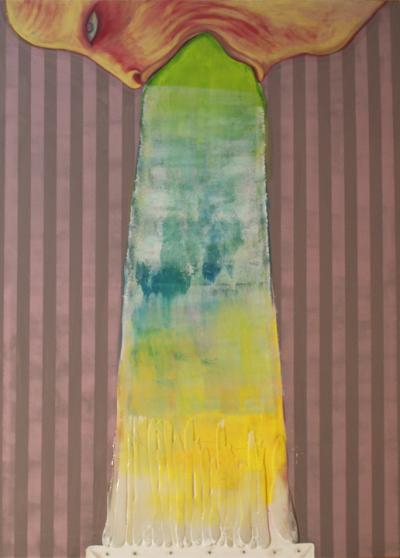 Florentyna Nastaj, bez tytułu, 2009, akryl, 110 x 80 cm