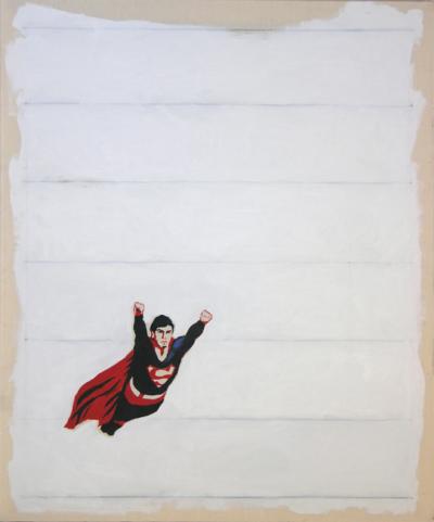 Agata Leszczyńska, Superman, 2007, olej, płótno, 95x80 cm