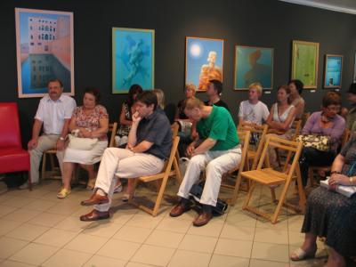 Finisaż wystawy Teresy Sztwiertni, 23 lipca 2009