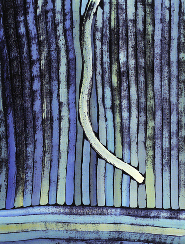 Jan Dobkowski, Pejzaż wyobraźni III, 1988, olej, akryl, płótno, 160 x 120 cm