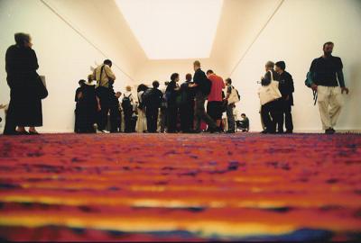 Leon Tarasewicz, realizacja na 49. Biennale Sztuki w Wenecji, 2001, fot. Grzegorz Dąbrowski