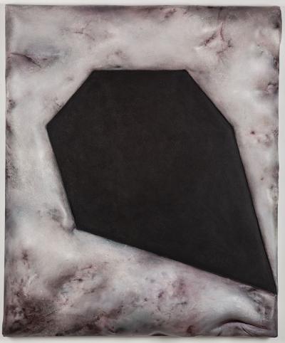 Separacje 8 (Dialog), 2014, akryl, wypełniacz, płótno, deska, 14 x 120 x 100 cm