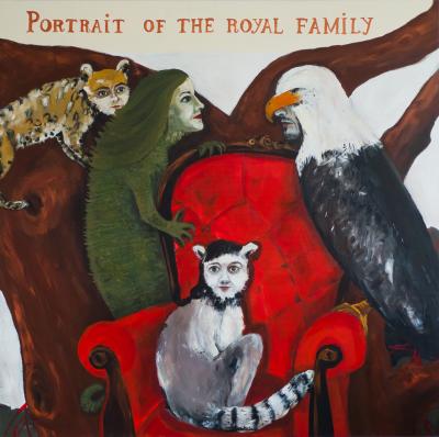Agula Swoboda, The portrait of Royal Family, 2010, akryl, płótno, 150 x 150 cm