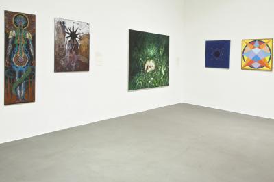 Powrót do korzeni, fragment ekspozycji, od lewej: Arkadiusz Danovski, Ewa Szczekan, Małgorzata Borowska