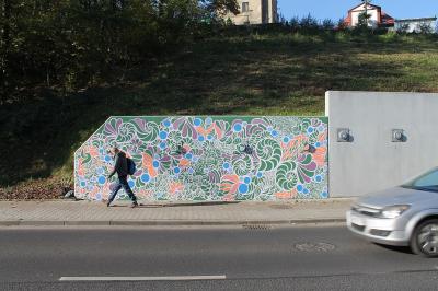 Izabela Ołdak, mural przy ul. Partyzantów, fot. Justyna Łabądź