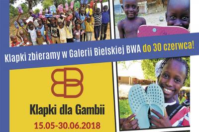 Akcja Klapki dla Gambii. Zbiórka także w Galerii Bielskiej BWA_bener