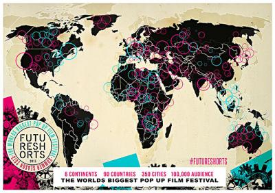 Mapa zasięgu festiwalu Future Shorts