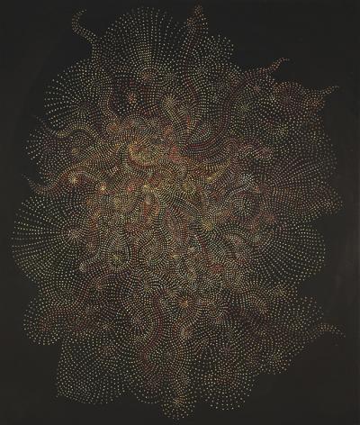 BRZEŻAŃSKA Agnieszka, Obiekt świetlny, 2012, olej, płótno, 120 x 100 cm, nr kat. 735
