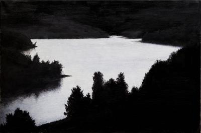 Rafał Borcz, Jezioro / Lake, 110 x 75 cm, oil on canvas, 2012