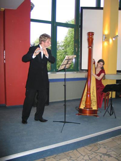 Koncert kameralny, harfa - Klara Wośkowiak, flet - Paweł Stępień, 29 kwietnia 2009