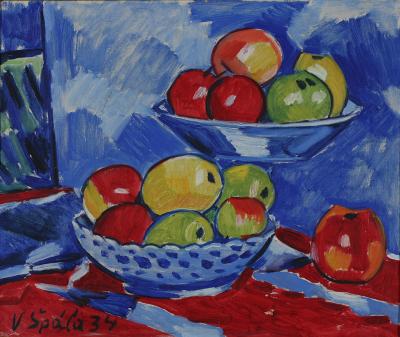Václav Špála, (1885-1946), Still-life with apples, 1934, oil on canvas