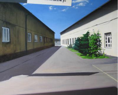 Sonia Tyczyńska, Fabryka Oskara Schindlera, 2007, olej, płótno, 81x100 cm