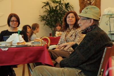 Alfred Biedrawa, Agata Smalcerz, Grazyna Cybulska na Spotkaniu wspomnieniowym 7 grudnia 2010, fot. K. Morcinek