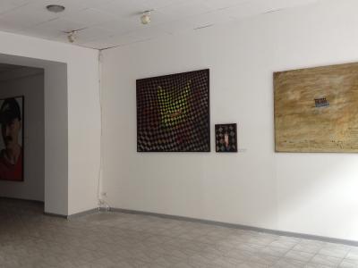 Fragment ekspozycji "Ideo-ramy egzystencji" w Galerii Manhattan w Łodzi