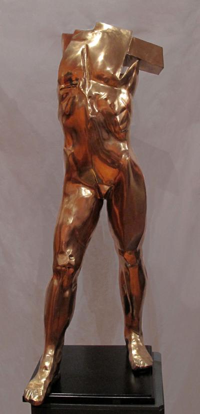 Bronisław Krzysztof, On My Way,  2014, sculpture, bronze,100 cm in height