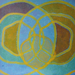 Bez tytułu, 2008, akryl na płótnie, 56 x 55 cm