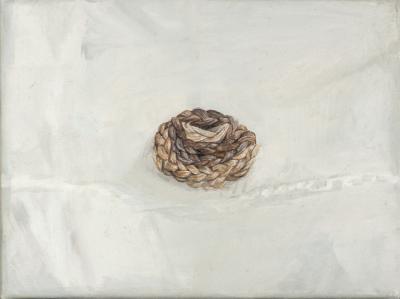 Bez tytułu 4 (dyptyk), 2017, olej na płótnie, 100 x 80, 18 x 24 cm   