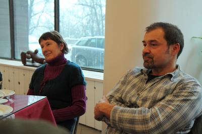 Ewa Bergel i Mariusz Horeczy na Spotkaniu wspomnieniowym 6 grudnia 2010