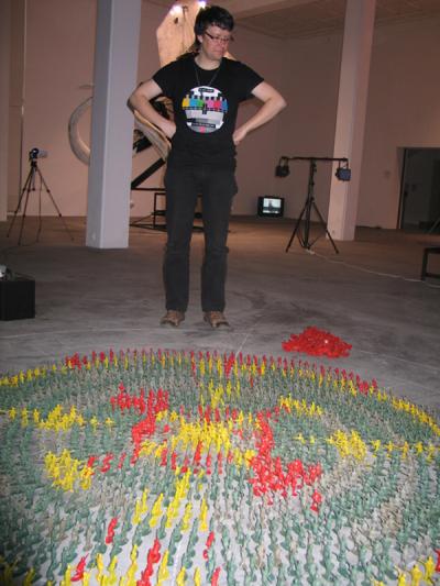 Performance Marka Zygmunta, Mandala, 17 kwietnia 2009, Galeria Bielska BWA