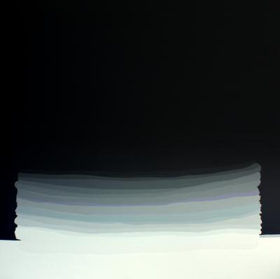 Artur Trojanowski, Nacisk, 2015, akryl na płótnie, 195 x 195 cm