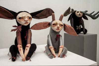 Wystawa POLA. Polska Lalka Artystyczna, lalki autorstwa Klaudii Gaugier, fot. K. Morcinek