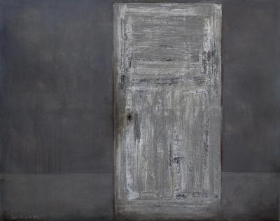 Sigita Daugule, The Door, oil on canvas, 135 x 170 cm