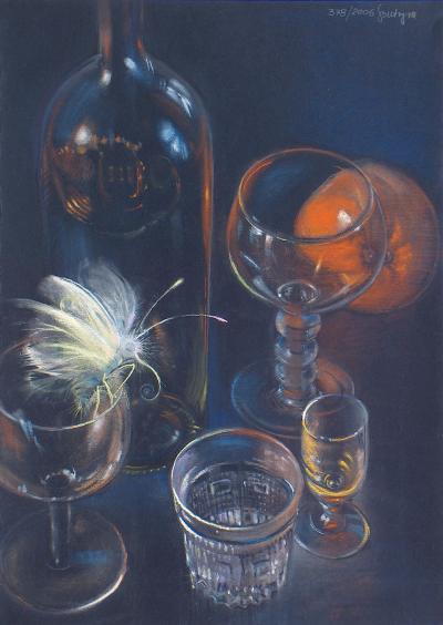 Ewa Surowiec-Butrym, Pijany motyl, 2006, suchy pastel
