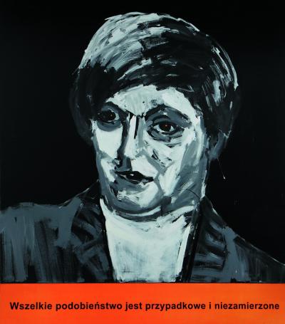 Piotr Kossakowski, 1.48, cyklu Portrety, 2008, olej, akryl, płótno, 160 x 140 cm