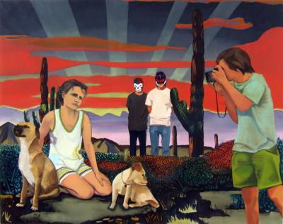 Jan Dziaczkowski, Tijuana, 2009, olej, płótno, 120x150 cm