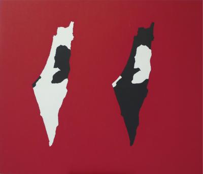 Wiktor Dyndo, Izrael - Palestyna, Palestyna - Izrael, 2008, olej, płótno, 140x160 cm