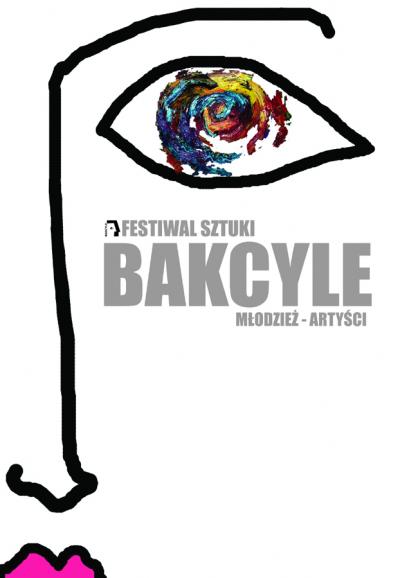 Opracowanie identyfikacji graficznej projektu Bakcyle, czyli młodzież - artyści: Justyna Żak, uczennica klasy szóstej, Państwowej Ogólnokształcącej Szkoły Sztuk Pięknych w Bielsku-Białej